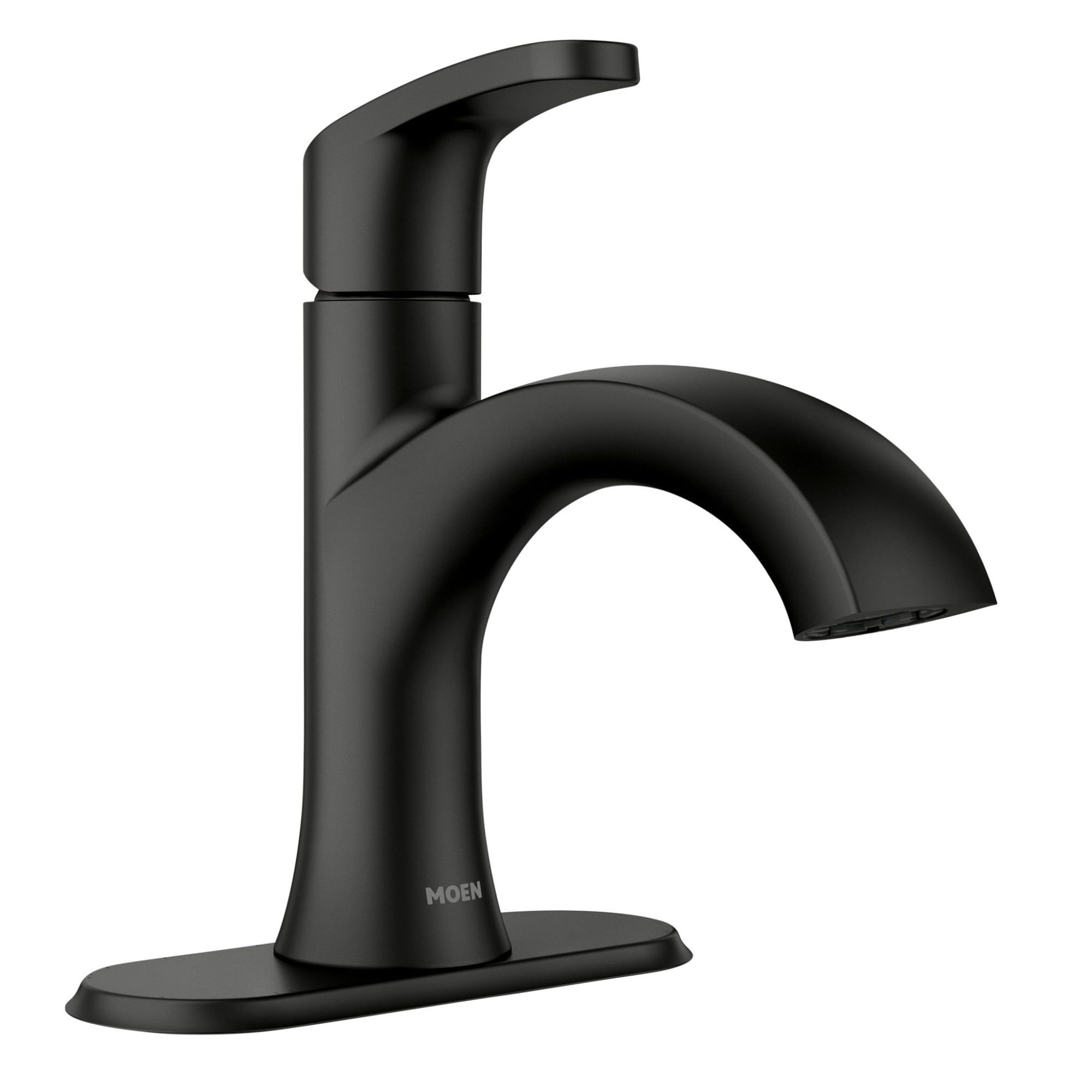 Moen Karis Black Matte One-Handle Single Hole Bathroom Sink Faucet